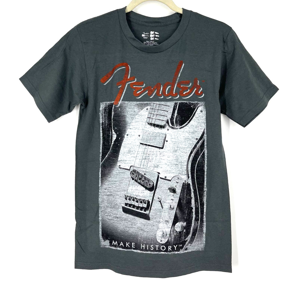 Fender Guitar Official Merch Fender Make History Graphic‎ Tee Shirt Small NWOT